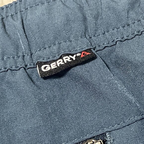 GERRY Men's Pull-On Trail Shorts Flat Front Stretch Blue - Size XXL - Picture 9 of 12